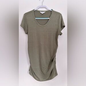 Market & Spruce Sage Green Short Sleeve Maternity Tee